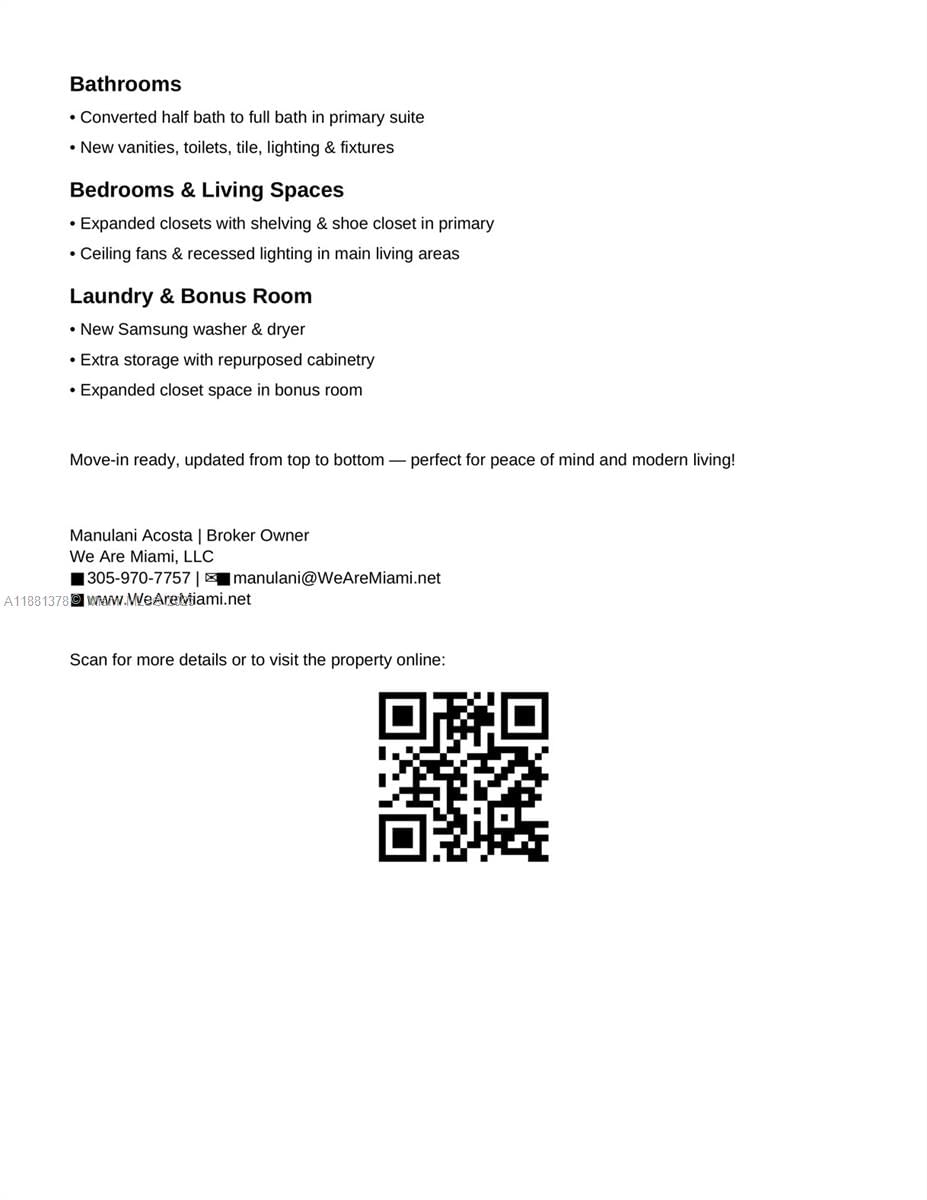 Real estate property located at 13711 Madison St, Miami-dade, Richmond Heights Estates, Miami, FL