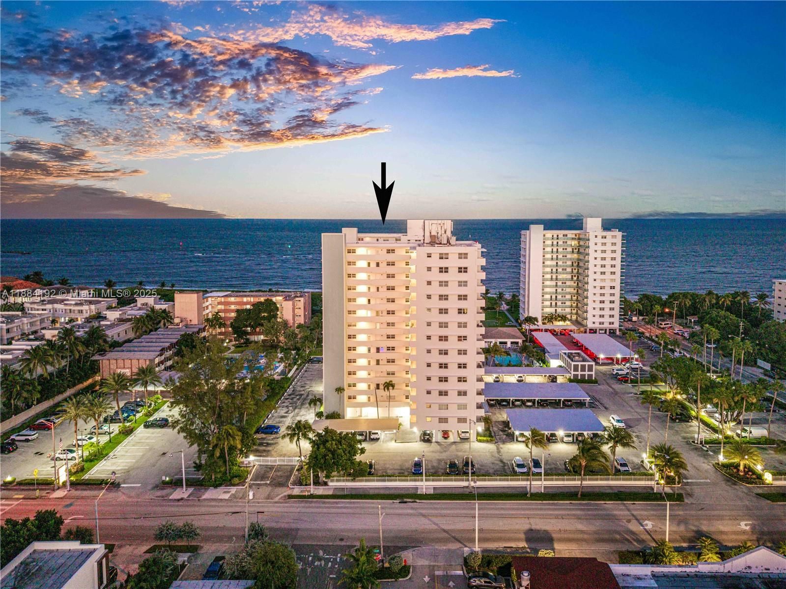 Real estate property located at 1630 Ocean Blvd #515, Broward, Tiffany Gardens West Cond, Pompano Beach, FL