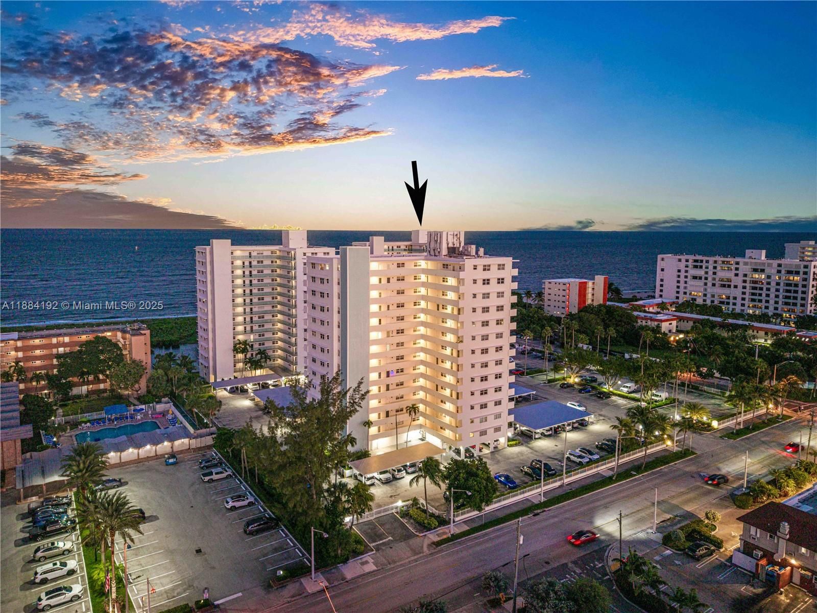 Real estate property located at 1630 Ocean Blvd #515, Broward, Tiffany Gardens West Cond, Pompano Beach, FL