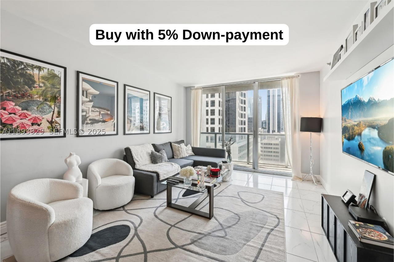 Real estate property located at 55 6th St #1608, Miami-dade, 500 Brickell West Condo, Miami, FL