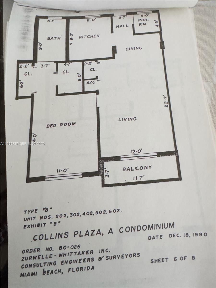 Real estate property located at 1334 Collins Ave #502, Miami-dade, Collins Plaza Condo, Miami Beach, FL