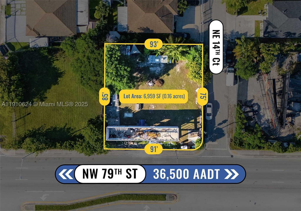 Real estate property located at 1441 79th Street, Miami-dade, Rev Pl Little River Terr, Miami, FL