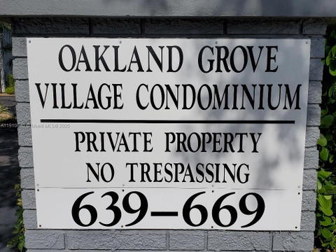 Real estate property located at 649 Oakland Park Blvd #103A, Broward, Oakland Grove Village Con, Oakland Park, FL