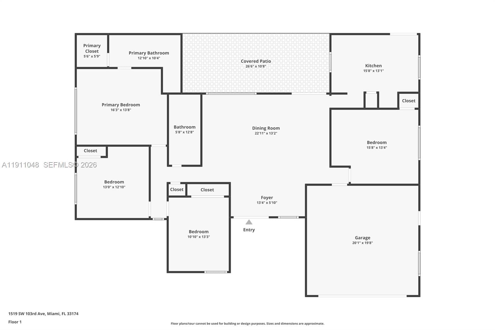 Real estate property located at 1519 103rd Ave, Miami-dade, Park Place Estates, Miami, FL