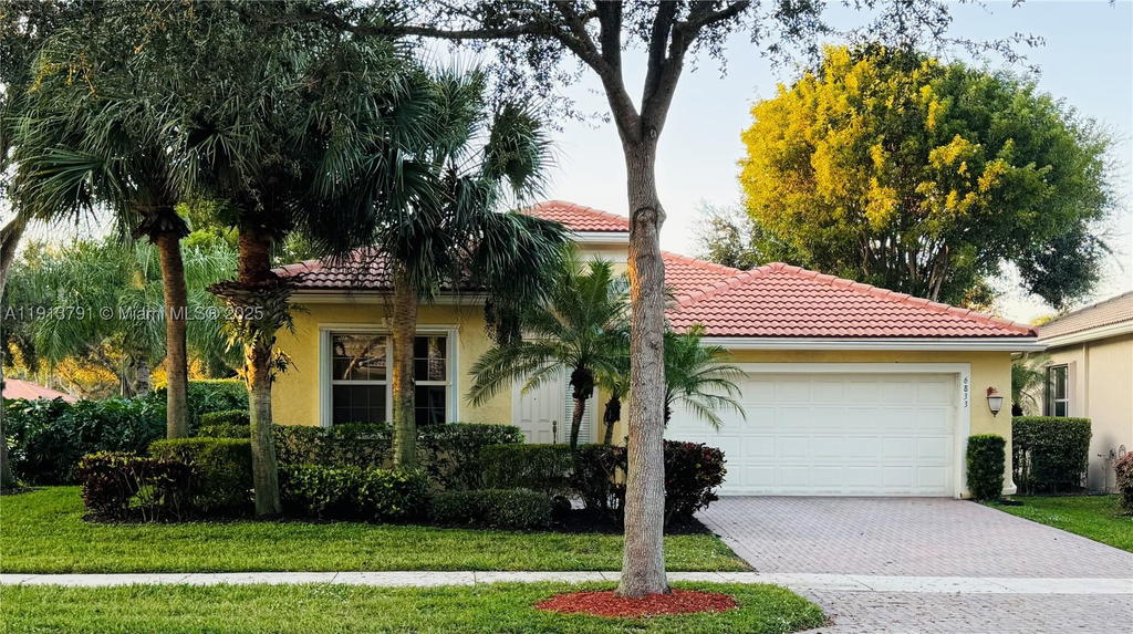 Real estate property located at 6833 Watertown Dr, Palm Beach, Valencia Pointe 3, Boynton Beach, FL