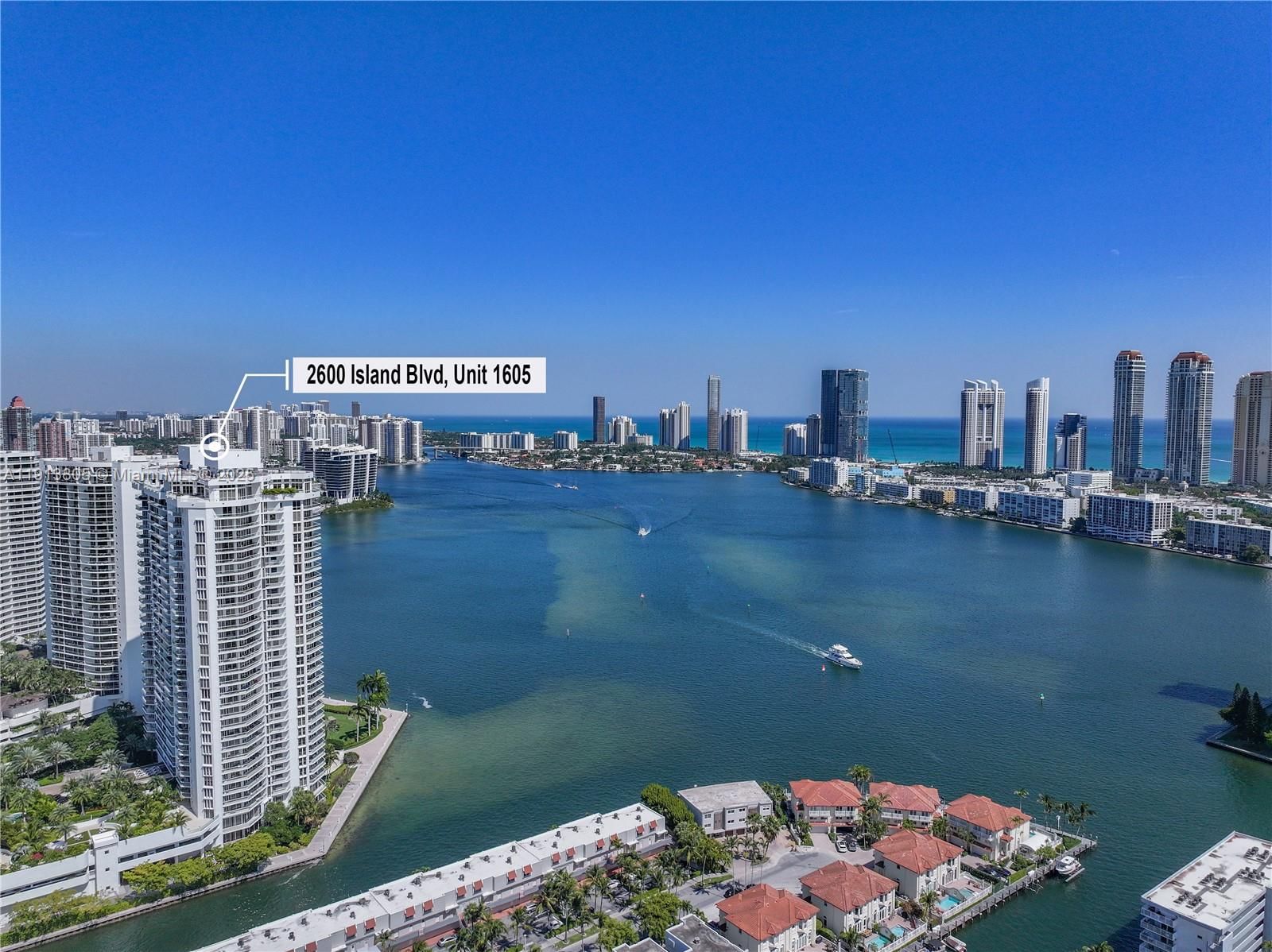 Real estate property located at 2600 Island Blvd #1605, Miami-dade, 2600 Isl Blvd Williams Is, Aventura, FL
