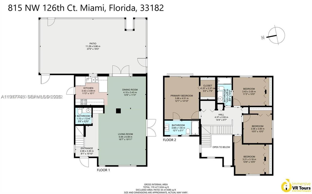 Real estate property located at 815 126th Ct, Miami-dade, Lake Pointe, Miami, FL