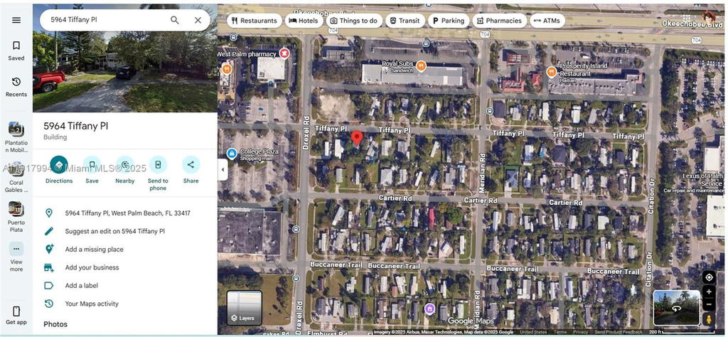 Real estate property located at 5964 Tiffany Pl, Palm Beach, Plantation Manor Estates, West Palm Beach, FL