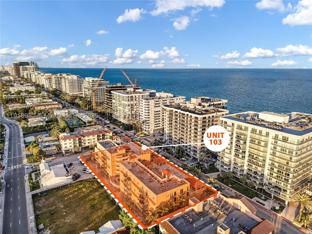 Real estate property located at 8888 Collins Ave #103, Miami-dade, Surfside Palms Condo, Surfside, FL