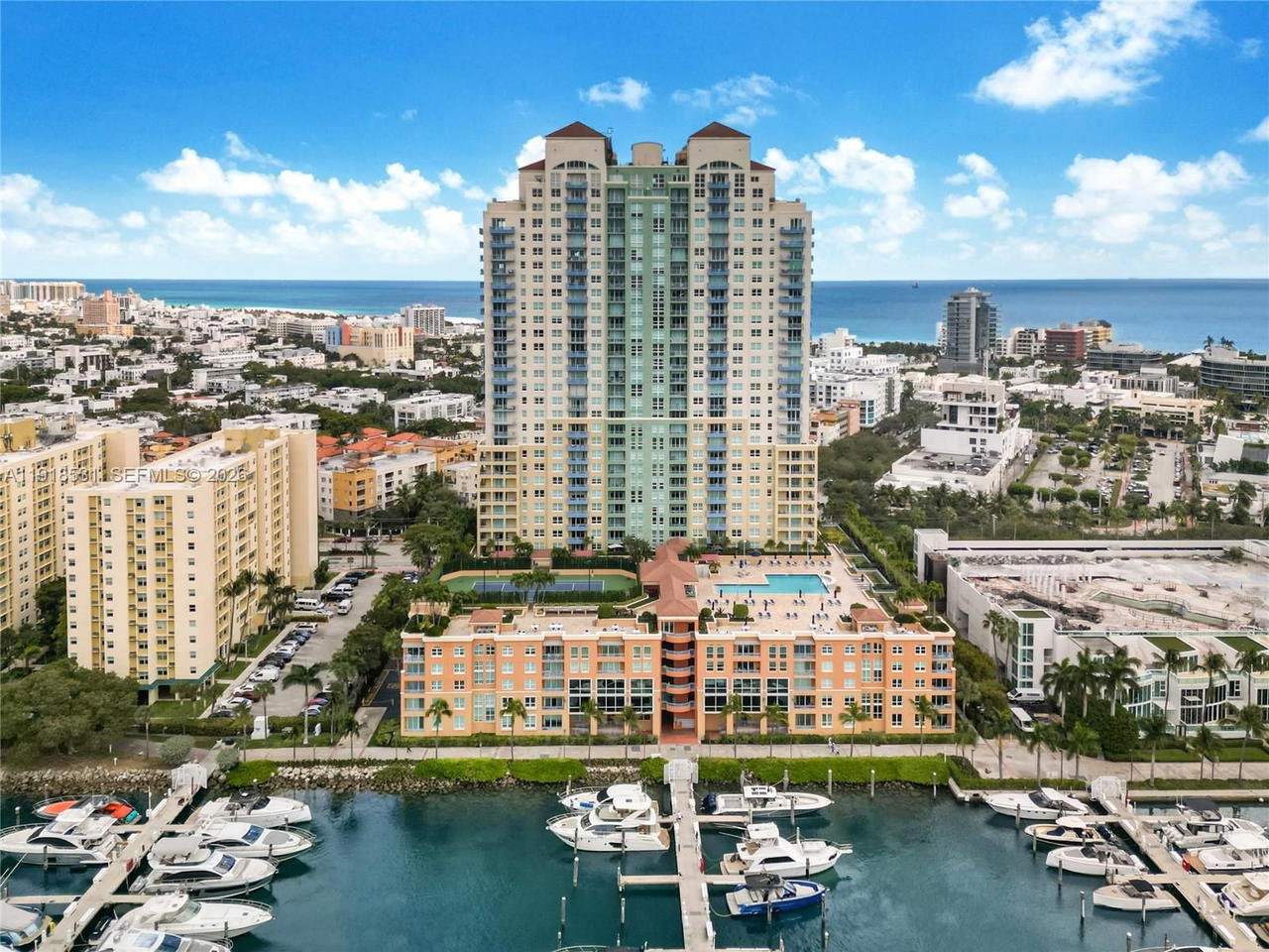 Real estate property located at 90 Alton Rd #1209, Miami-dade, Yacht Club At Portofino, Miami Beach, FL