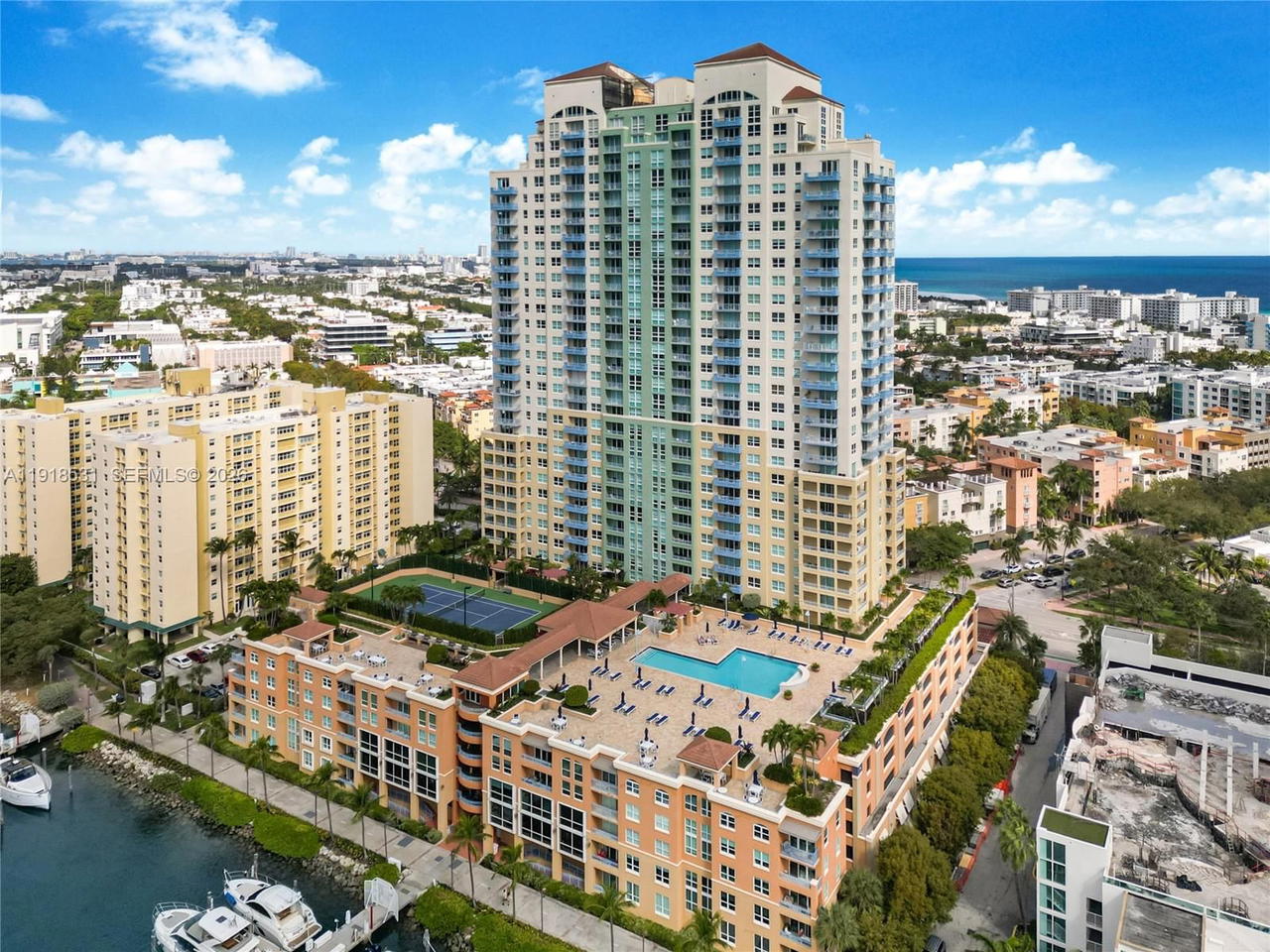 Real estate property located at 90 Alton Rd #1209, Miami-dade, Yacht Club At Portofino, Miami Beach, FL