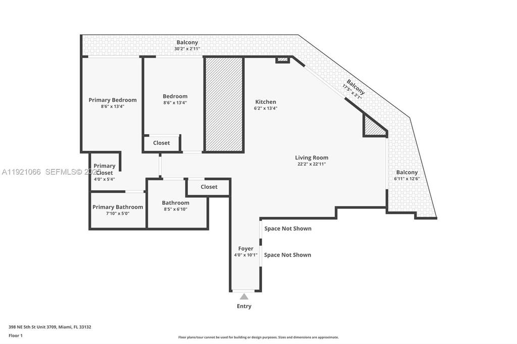 Real estate property located at 398 5th St #3709, Miami-dade, Map Of Miami Dade Co. Fl., Miami, FL
