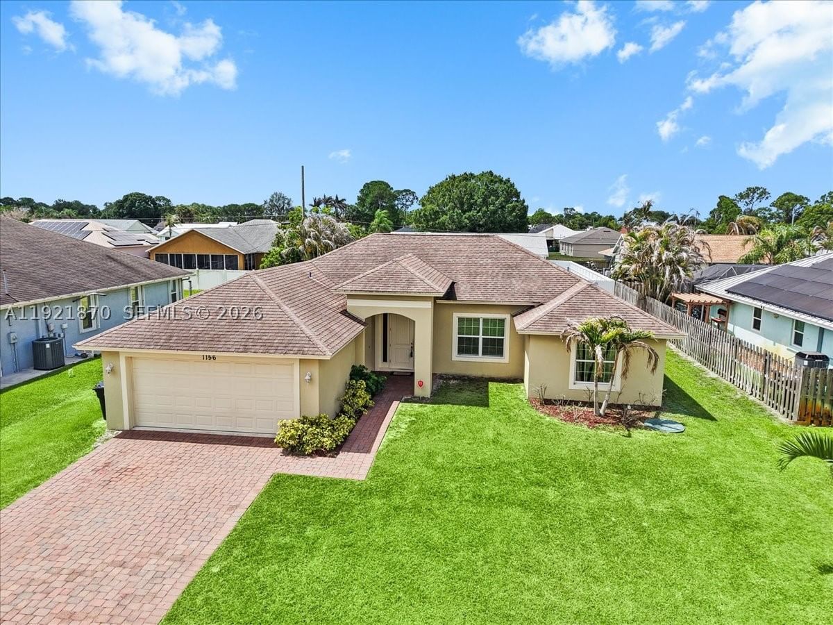 Real estate property located at 1156 Alexandria Ave, St Lucie, Port St Lucie Section 15, Port St Lucie, FL