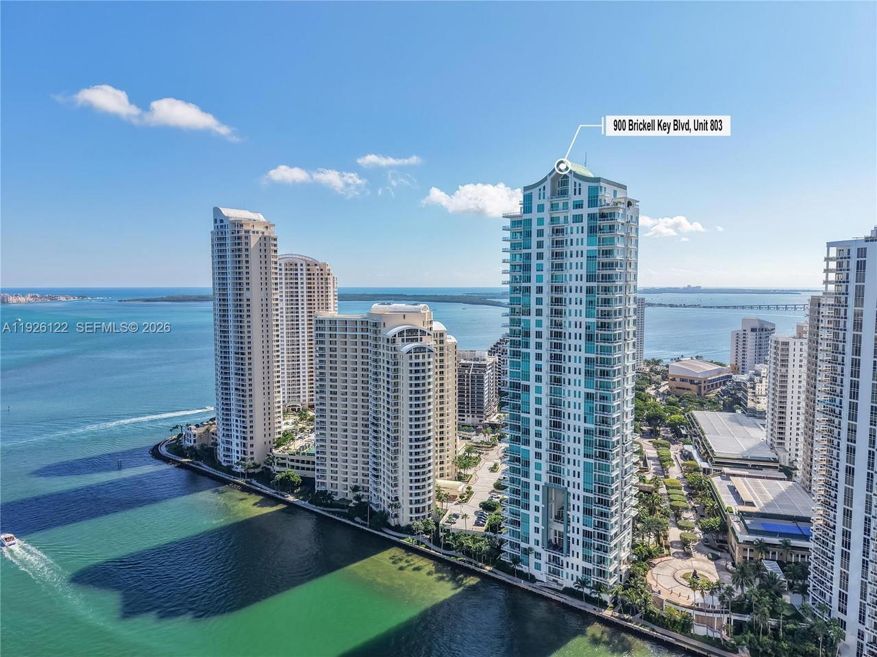 Real estate property located at 900 Brickell Key Blvd #803, Miami-dade, Asia Condo, Miami, FL