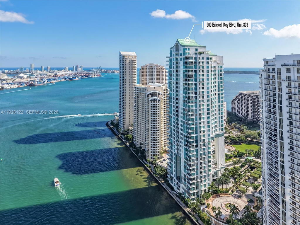 Real estate property located at 900 Brickell Key Blvd #803, Miami-dade, Asia Condo, Miami, FL