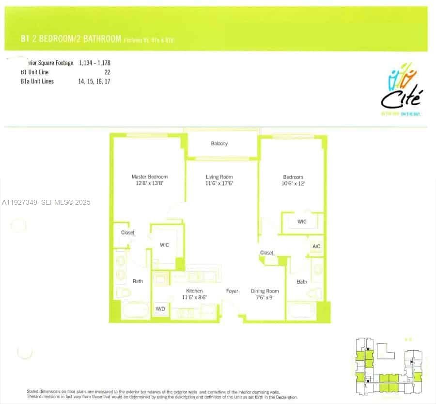 Real estate property located at 2000 Bayshore Dr #1503, Miami-dade, Cite Condo, Miami, FL