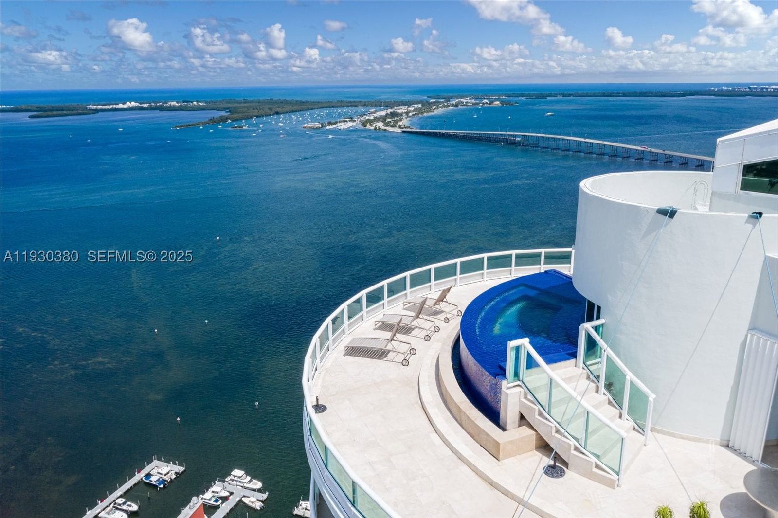 Real estate property located at 1643 Brickell Ave PH 4901 + Dock, Miami-dade, Santa Maria Condo, Miami, FL