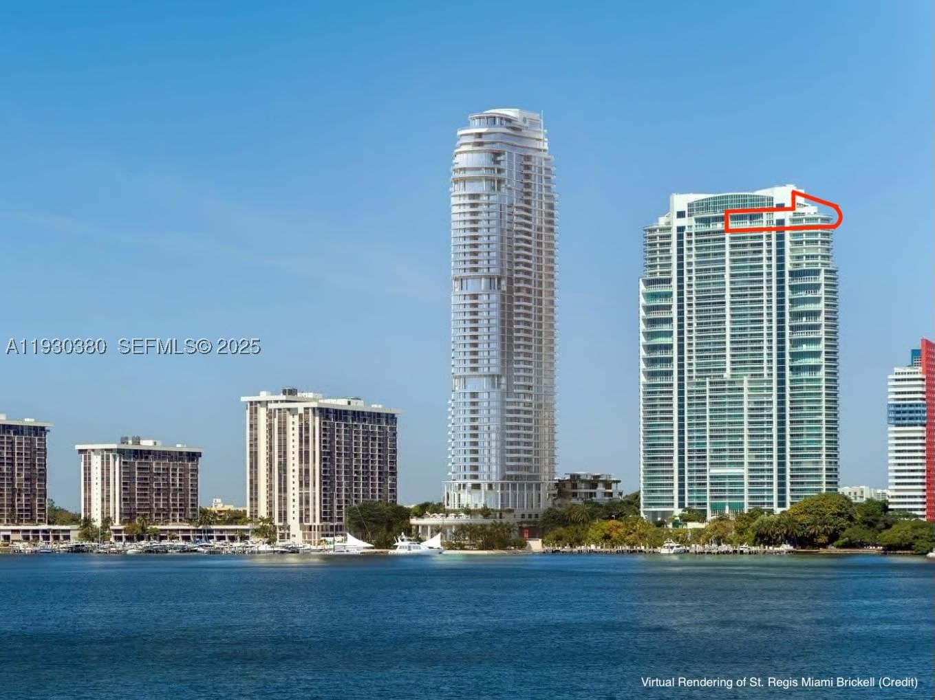 Real estate property located at 1643 Brickell Ave PH 4901 + Dock, Miami-dade, Santa Maria Condo, Miami, FL