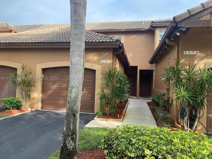 Real estate property located at 1384 Veracruz Ln #4-7, Broward, Sectors 3 & 4 Boundary Pl, Weston, FL