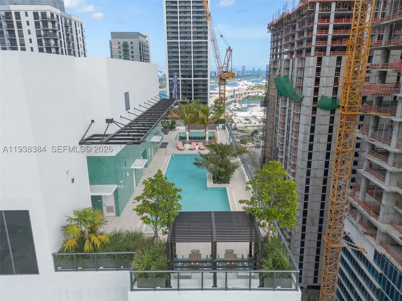 Real estate property located at 11 6th Street #1607, Miami-dade, The Crosby Unit 1607, Miami, FL