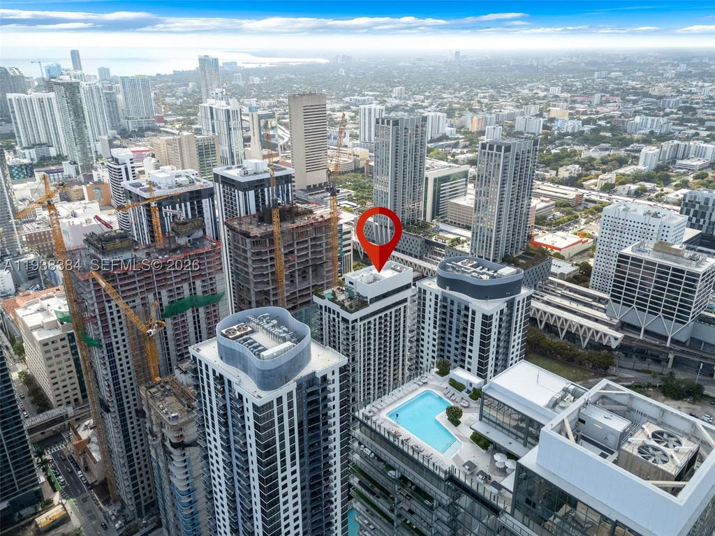 Real estate property located at 11 6th Street #1607, Miami-dade, The Crosby Unit 1607, Miami, FL