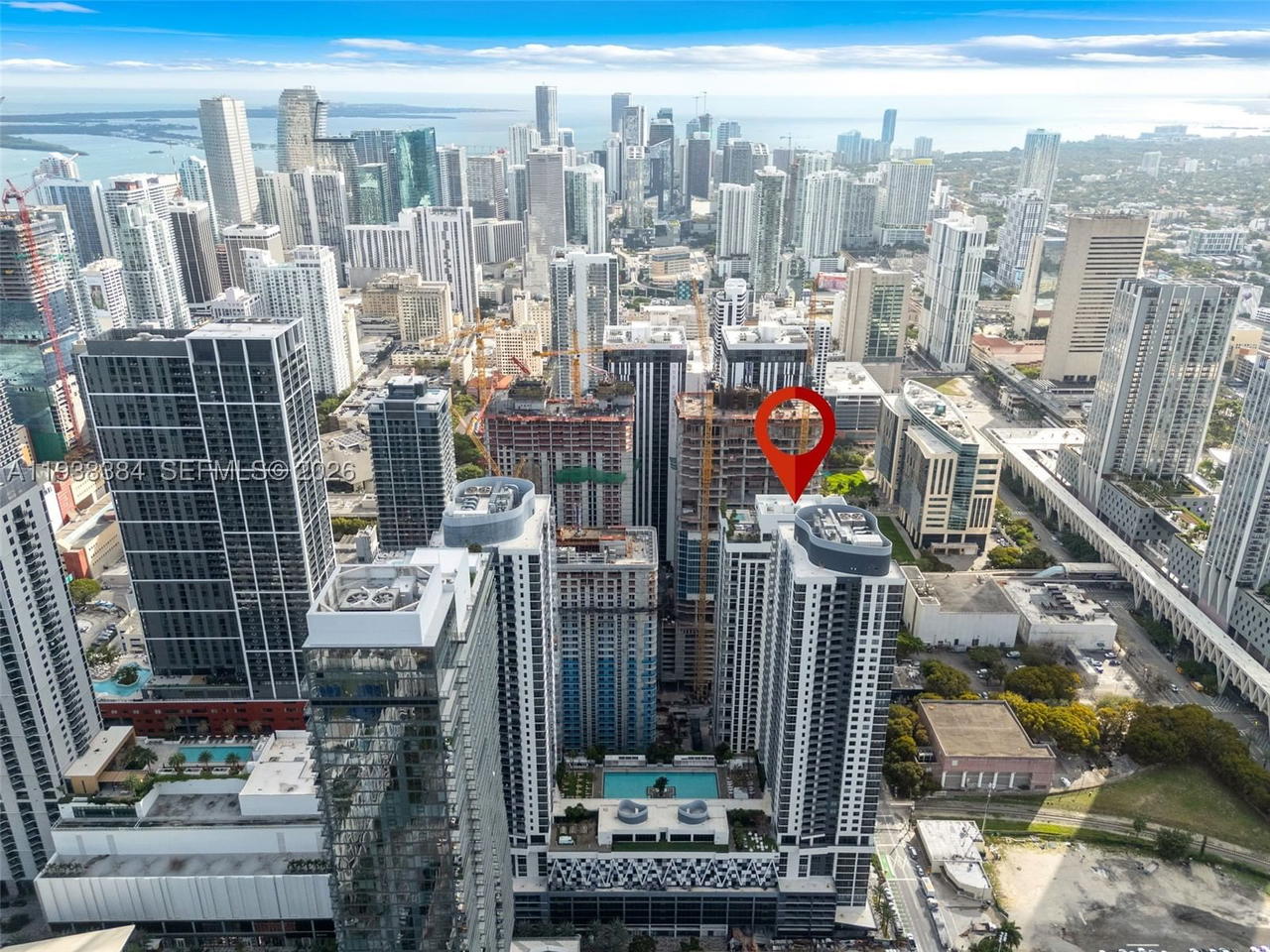 Real estate property located at 11 6th Street #1607, Miami-dade, The Crosby Unit 1607, Miami, FL