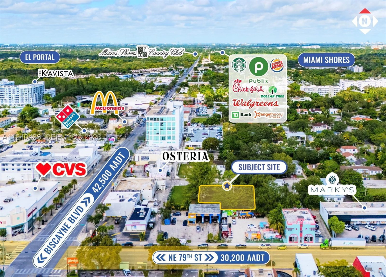 Real estate property located at 630 80th St, Miami-dade, Shorecrest, Miami, FL