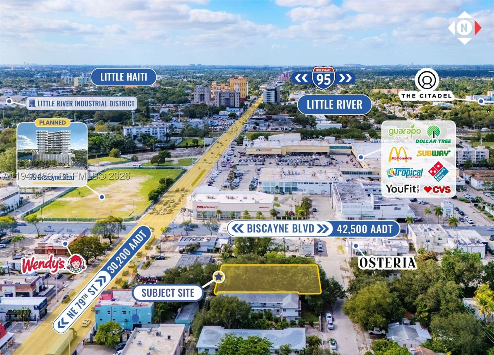 Real estate property located at 630 80th St, Miami-dade, Shorecrest, Miami, FL