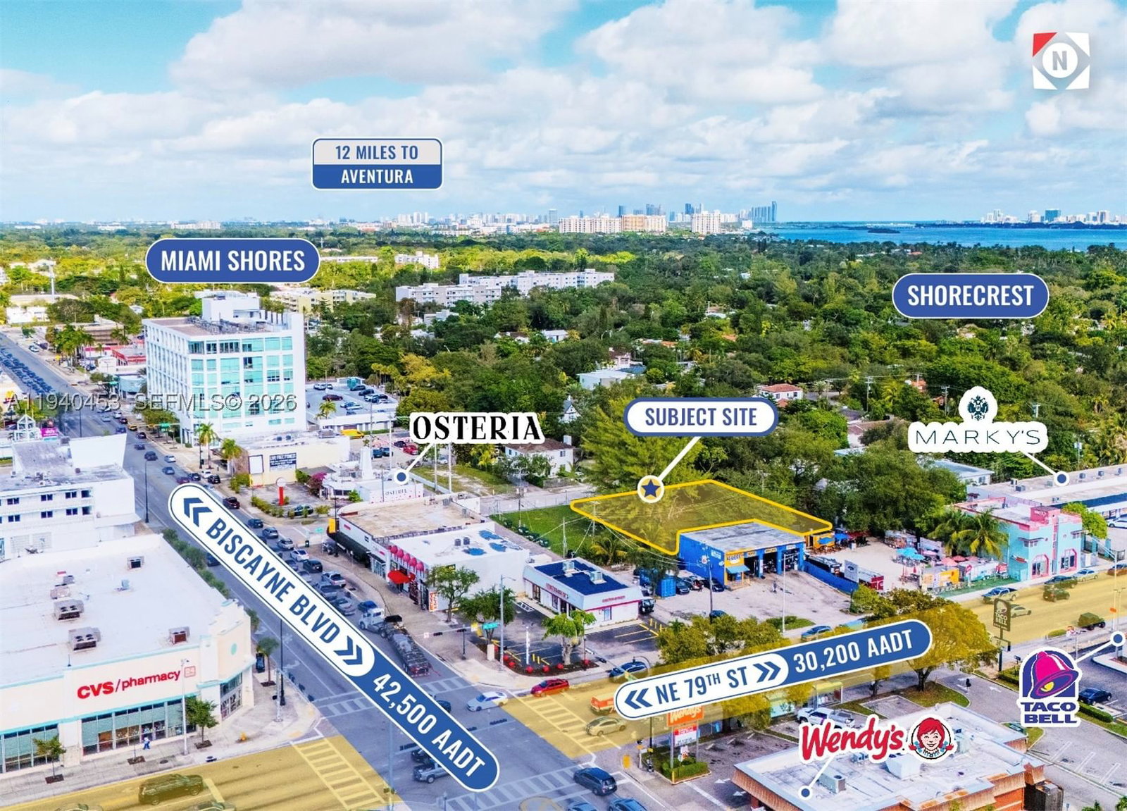 Real estate property located at 630 80th St, Miami-dade, Shorecrest, Miami, FL