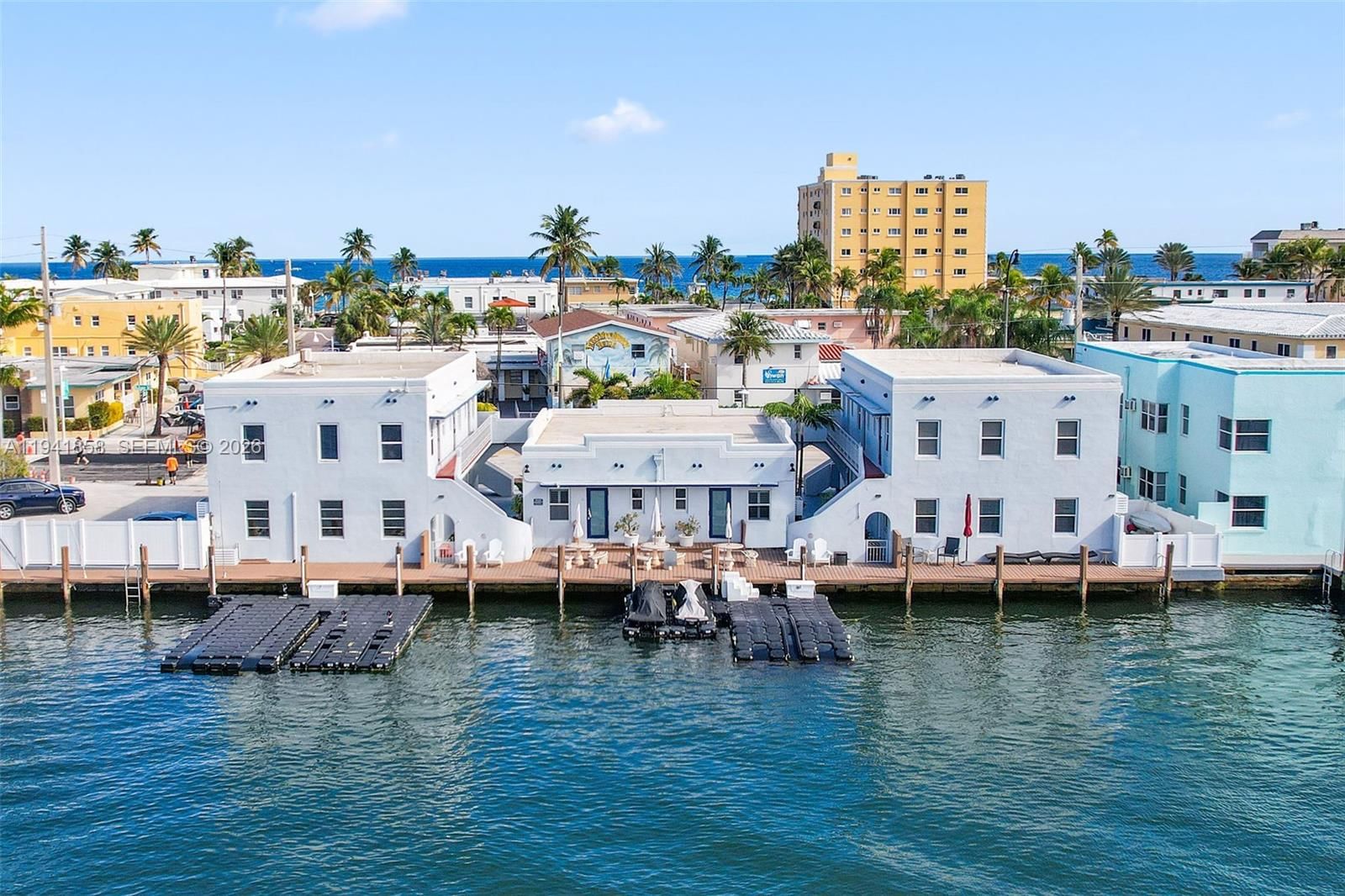 Real estate property located at 1908 Ocean Dr #1B & 2B package, Broward, Package 2 Units+dock Avail, Hollywood, FL