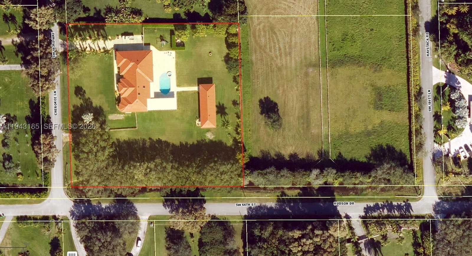 Real estate property located at 6550 183rd Way, Broward, Chambers Sub Nw1/4, Southwest Ranches, FL