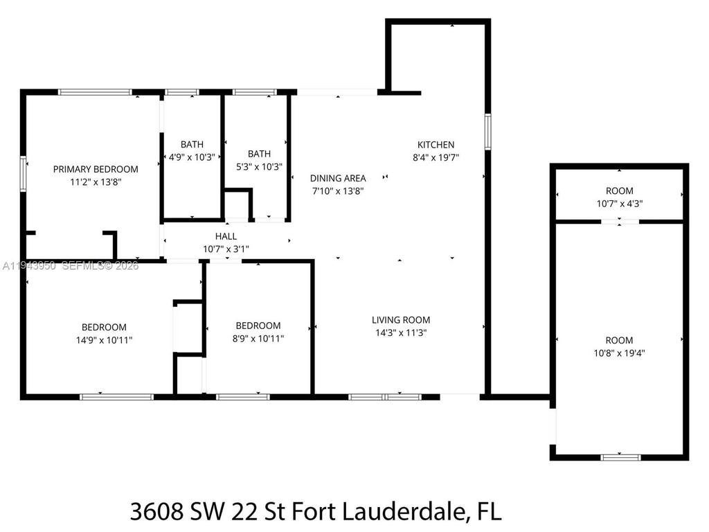 Real estate property located at 3608 22nd St, Broward, Fairfax Brolliar Add Sec, Fort Lauderdale, FL