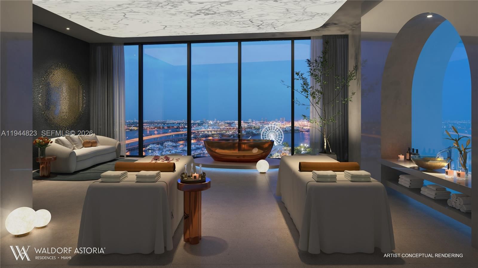 Real estate property located at 249 3 ST #8004, Miami-dade, Waldorf Astoria Residences, Miami, FL