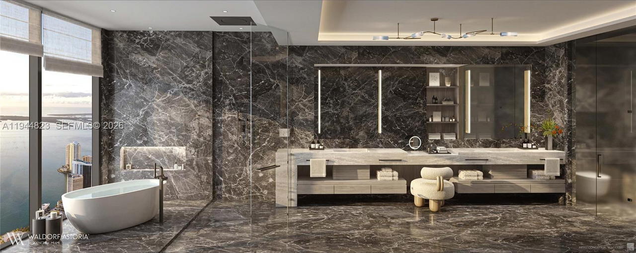 Real estate property located at 249 3 ST #8004, Miami-dade, Waldorf Astoria Residences, Miami, FL