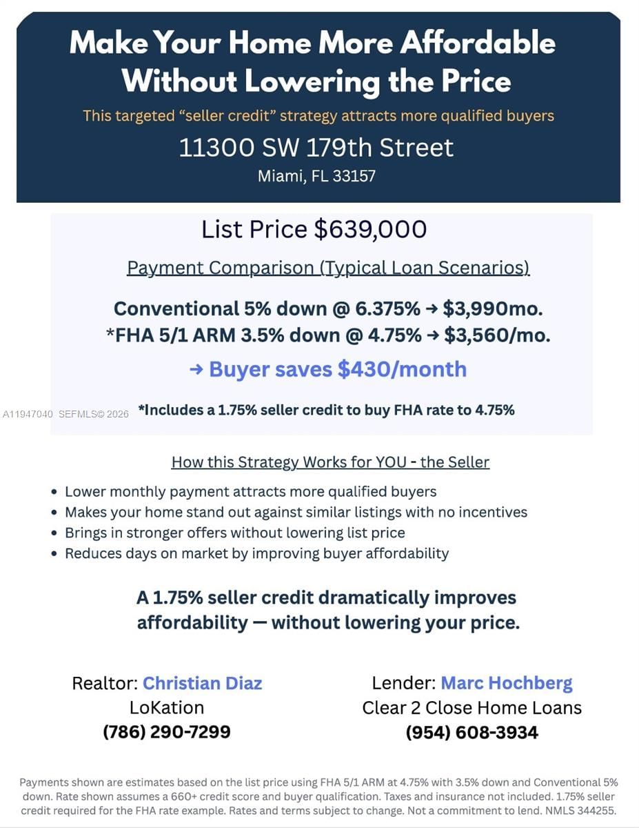 Real estate property located at 11300 179th St, Miami-dade, Green Hills Sec 2, Miami, FL