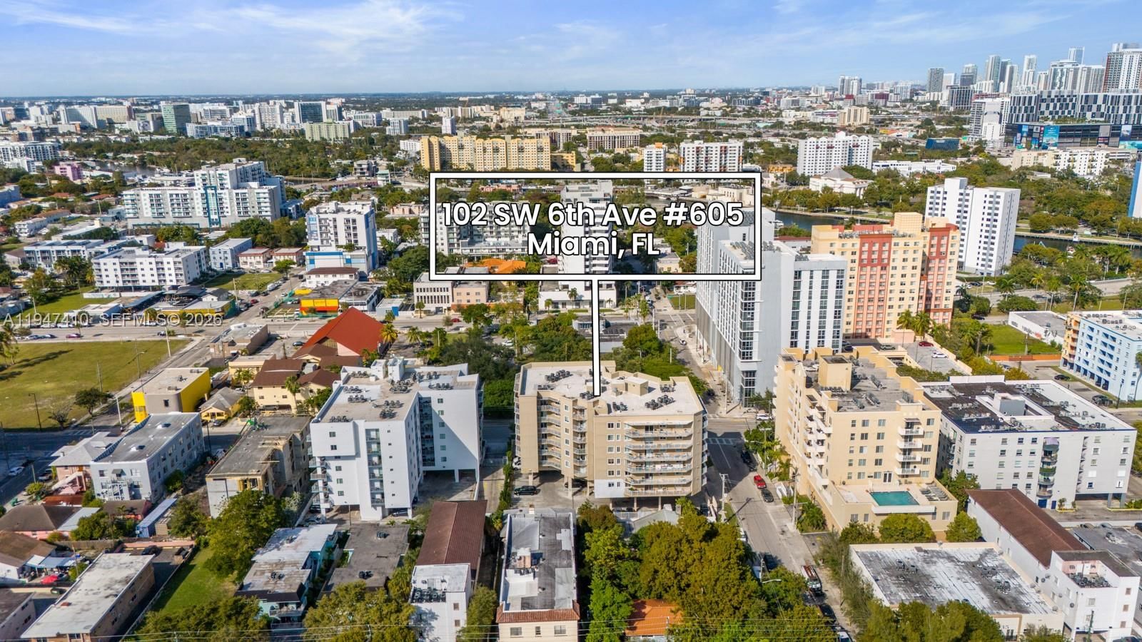 Real estate property located at 102 6th Ave #605, Miami-dade, The Citadel Condo, Miami, FL