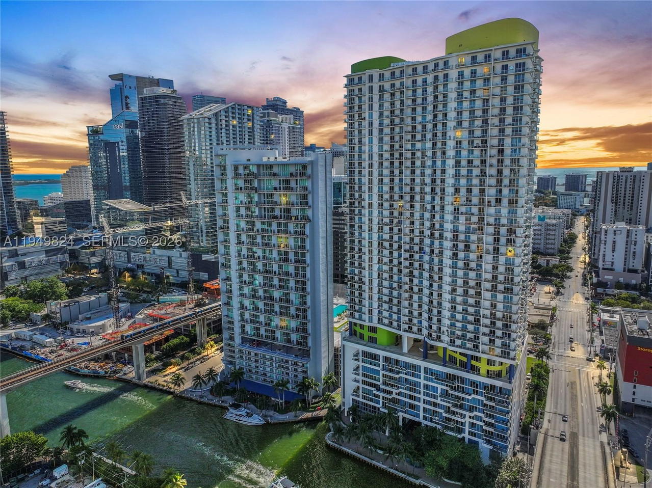 Real estate property located at 185 7th St #603, Miami-dade, Latitude On The River Con, Miami, FL