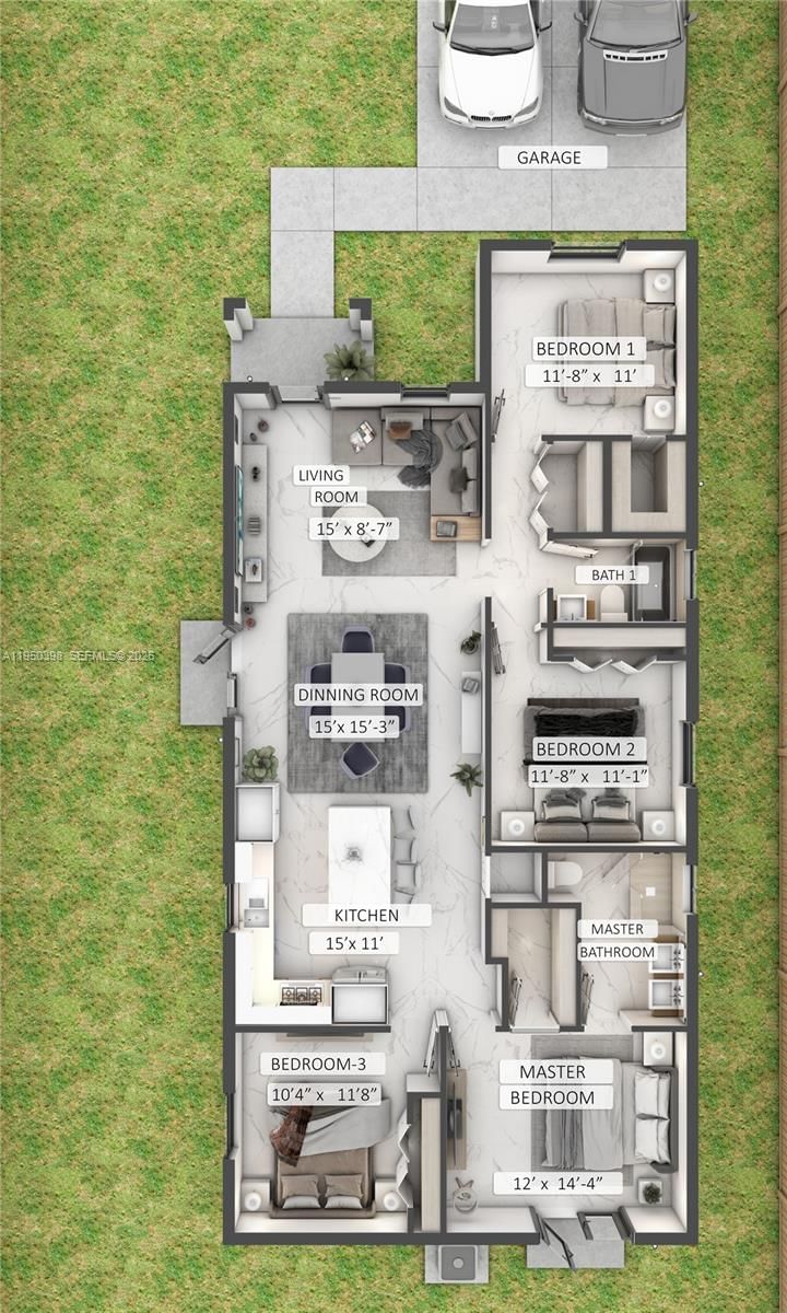 Real estate property located at 22880 122nd PL, Miami-dade, Silver Palm Park, Miami, FL