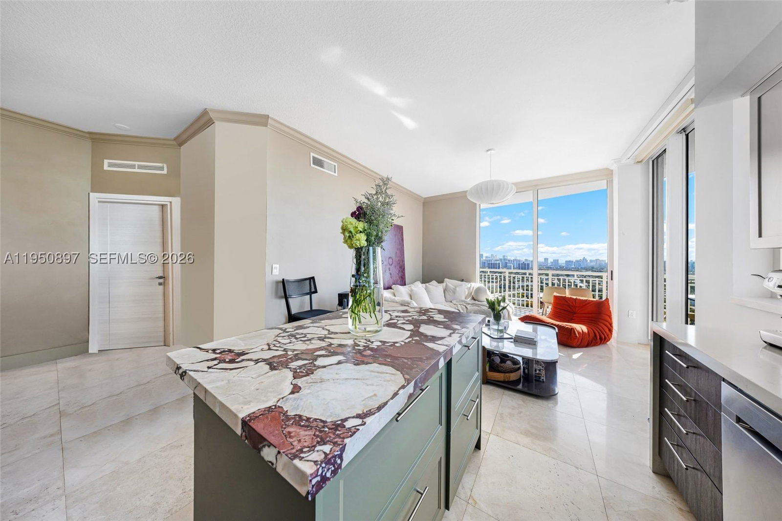 Real estate property located at 1745 Hallandale Beach Blvd #2407W, Broward, Duo Condominium West, Hallandale Beach, FL