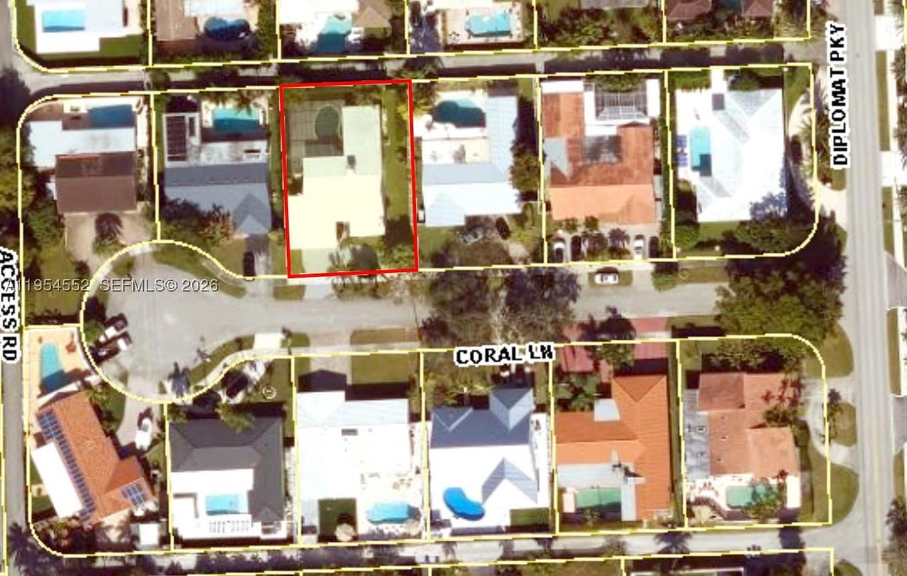 Real estate property located at 1245 Coral Ln, Broward, Hollywood Golf Estates Se, Hollywood, FL