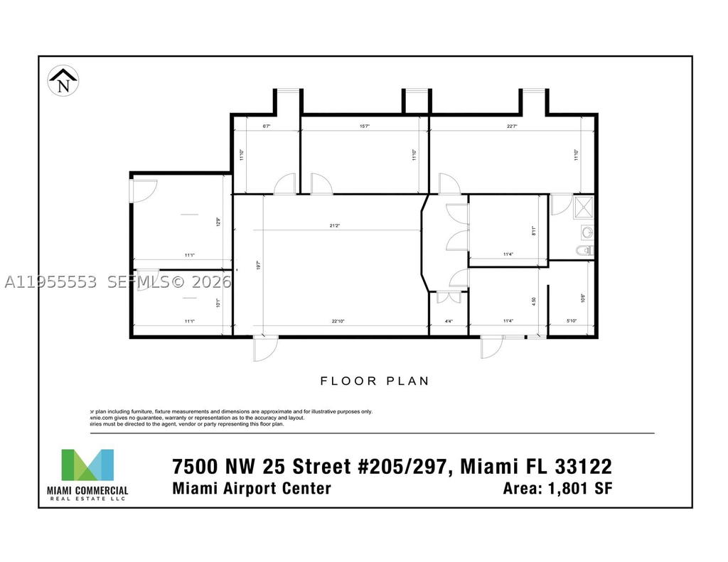 Real estate property located at 7500 25th St #205, Miami-dade, Miami, FL