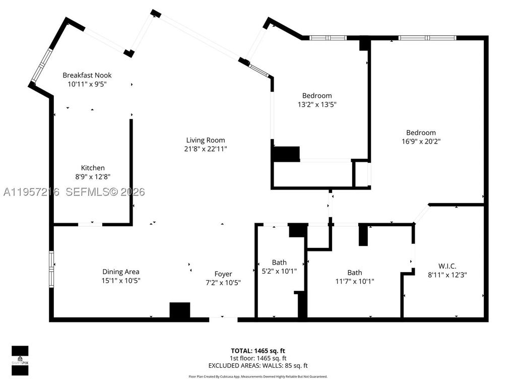Real estate property located at 1000 Quayside Ter #1402, Miami-dade, Towers Of Quayside Condo, Miami, FL