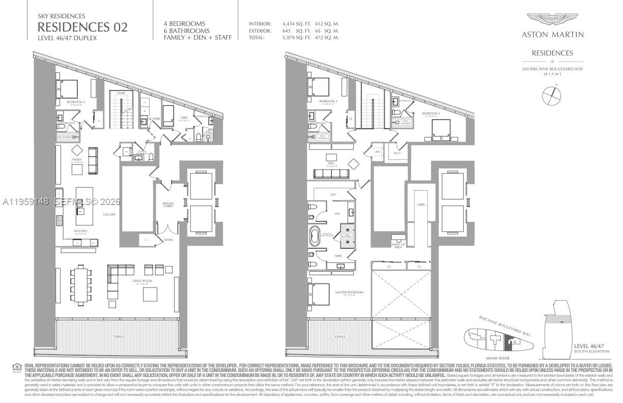 Real estate property located at 300 Biscayne Blvd Way #4602, Miami-dade, Aston Martin, Miami, FL