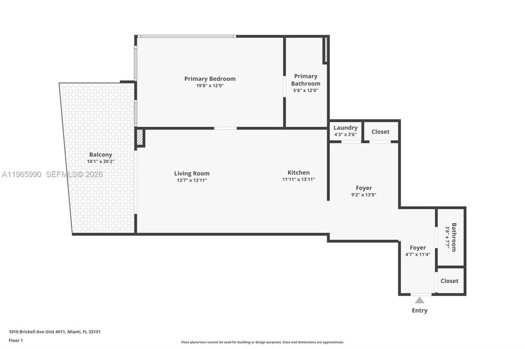 Real estate property located at 1010 Brickell Ave #4011, Miami-dade, 1010 Brickell Condo, Miami, FL
