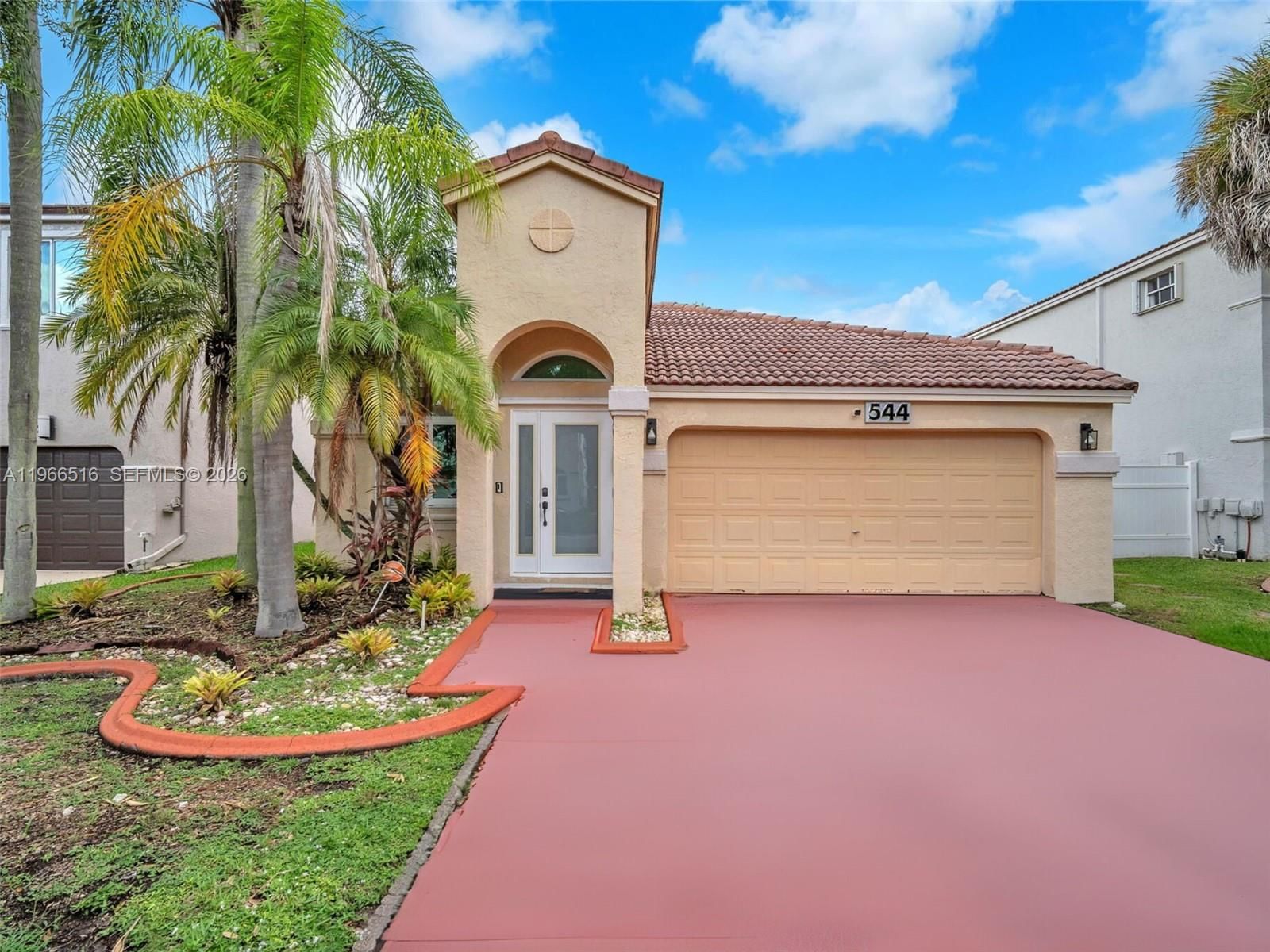 Real estate property located at 544 159th Ln, Broward, Towngate, Pembroke Pines, FL