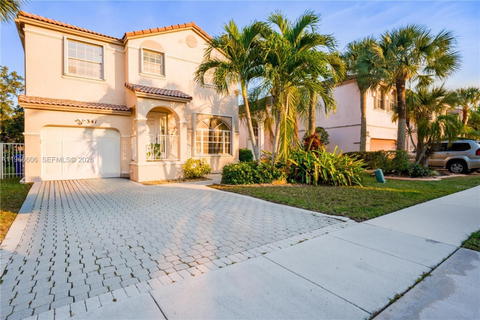 Real estate property located at 341 153rd Ln, Broward, Towngate, Pembroke Pines, FL