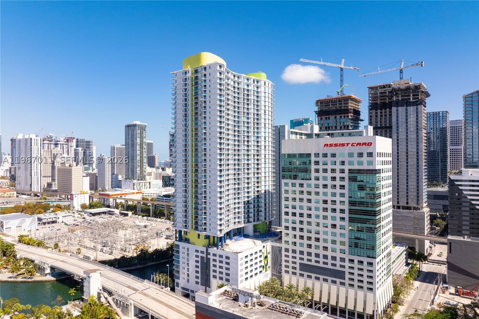 Real estate property located at 185 7th St #2611, Miami-dade, Latitude On The River Con, Miami, FL