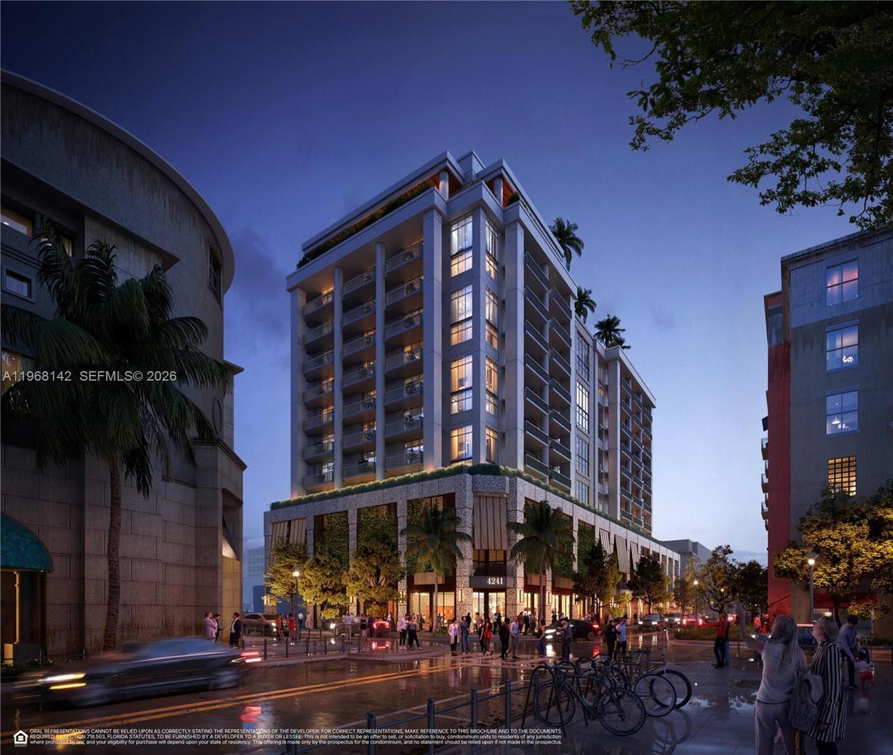 Real estate property located at 4241 Aurora St #605, Miami-dade, Coral Gables Ind Sec, Coral Gables, FL