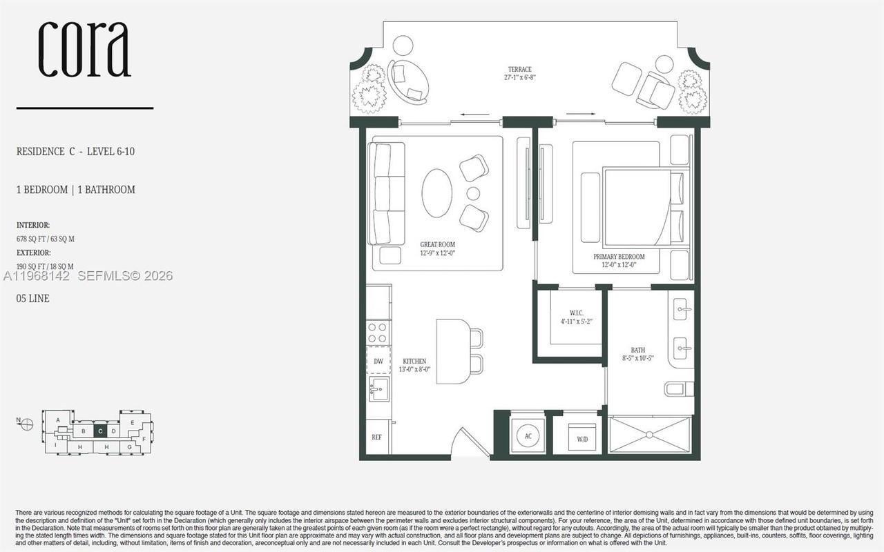 Real estate property located at 4241 Aurora St #605, Miami-dade, Coral Gables Ind Sec, Coral Gables, FL
