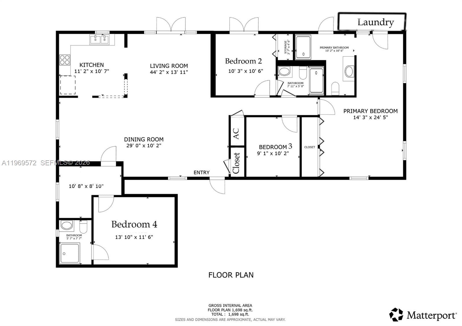 Real estate property located at 9331 57th Ter, Miami-dade, Darlington Manor, Miami, FL